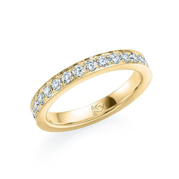 Memoire/Vorsteckring Gelbgold 585/- zus. 1,300 ct, tw, si - RU-1558-2