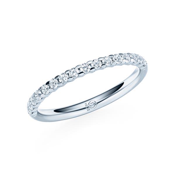 Memoire/Vorsteckring Weißgold 585/- zus. 0,320 ct, tw, si - RU-1060-26