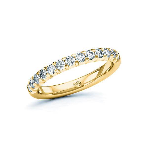 Paar Trauringe / Eheringe Weißgold 585/- zus. 0,350 ct, tw, si - RU-1060-430