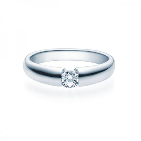 Verlobungsring in 585/- Weißgold mit 0.20 ct tw-si (MM-1505-6)